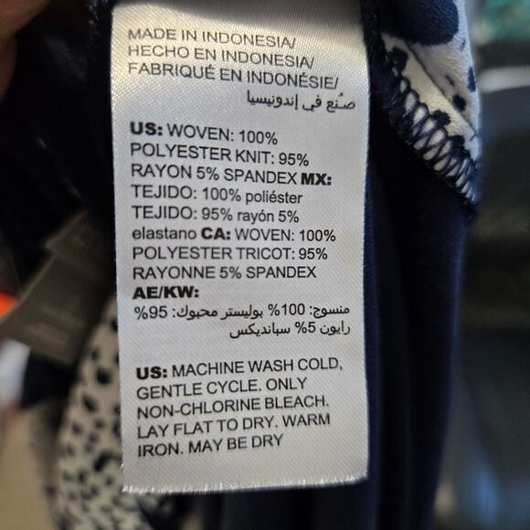 Chico's Floral Knit Woven Tunic Top Size 3 - Picture 10 of 11